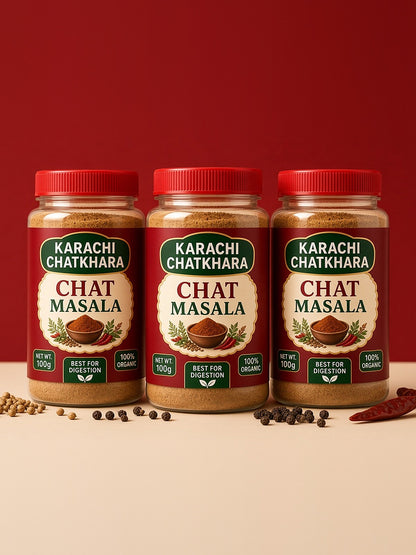 Karachi Chatkhara Chat Masala Pack of 3 jars