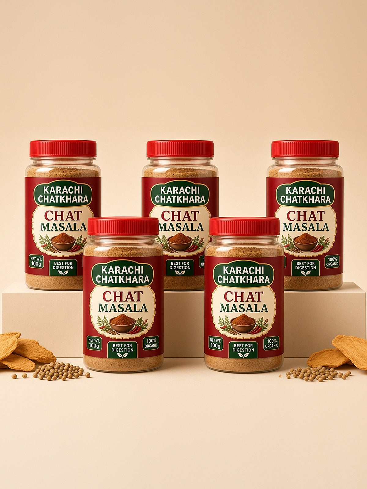 Karachi Chatkhara Chat Masala Family Pack of 5 jars